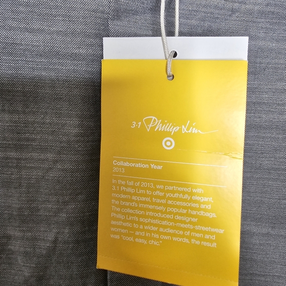 3.1 Phillip Lim Target Button Front Shirt 100% Cotton Black Gray Men's XL NWT - Picture 4 of 9